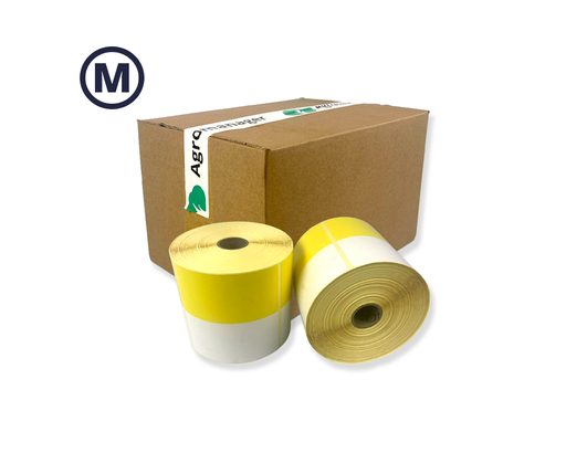 Bin label Yellow - 102x102 (Medium adhesive)